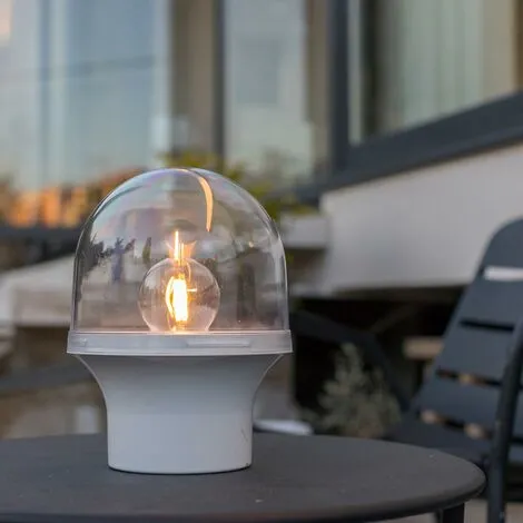 LUMISKY Lampe à Poser Design Vintage Sans Fil Dôme Transparent Ampoule LED Filament Blanc Chaud LITTLE DANDY H21cm 3 LUMISKY Lampe à Poser Design Vintage Sans Fil Dôme Transparent Ampoule LED Filament Blanc Chaud LITTLE DANDY H21cm – Image 3