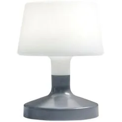 LUMISKY Lampe De Table Touch LED HELEN ROCK Gris Polyéthylène H21CM - Gris