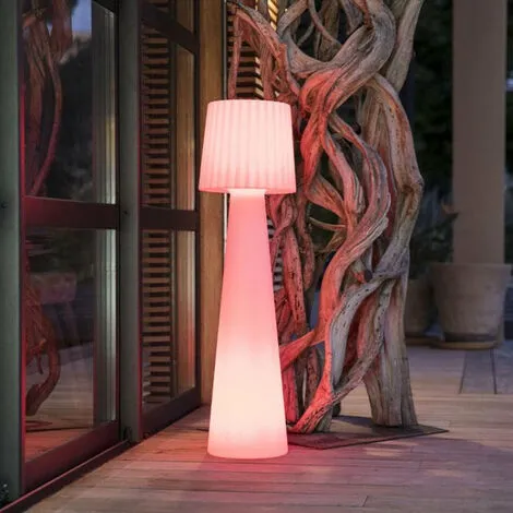 LUMISKY Lampadaire Extérieur Sans Fil LADY Blanc Polypropylène H110CM - Blanc 4 LUMISKY Lampadaire Extérieur Sans Fil LADY Blanc Polypropylène H110CM - Blanc – Image 4
