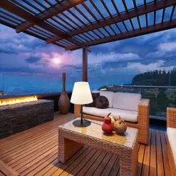 LUMISKY Lampadaire Filaire Pied Métal Pour Extérieur éclairage Puissant LED Blanc STANDY H52cm Culot E27 -Lumisky Soldes Magasin 15928341 3