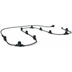 LUMISKY Guirlande Connectable LINK ME Noir Caoutchouc 5M 10xE27 - Noir