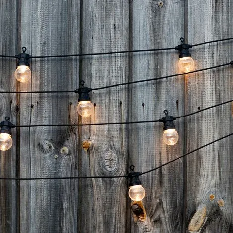 LUMISKY Guirlande Lumineuse Extérieur Connectable 10 Globes Guinguette Transparents LED Blanc Chaud PARTY CLEAR 5.70m 8 Modes 3 LUMISKY Guirlande Lumineuse Extérieur Connectable 10 Globes Guinguette Transparents LED Blanc Chaud PARTY CLEAR 5.70m 8 Modes – Image 3