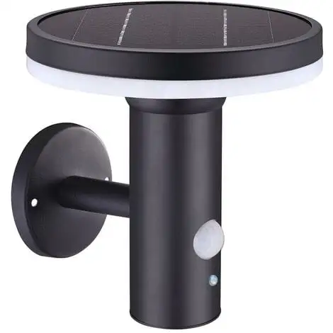 LUMISKY Applique Murale Solaire De Jardin Noir LED Blanc THY WALL H17cm Avec Détecteur De Mouvement 1 LUMISKY Applique Murale Solaire De Jardin Noir LED Blanc THY WALL H17cm Avec Détecteur De Mouvement