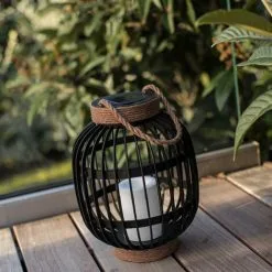 LUMISKY Lanterne Solaire Décorative FIDJY Noir Acier H30cm - Noir 6 LUMISKY Lanterne Solaire Décorative FIDJY Noir Acier H30cm - Noir -Lumisky Soldes Magasin 15928402 3