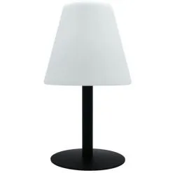 LUMISKY Lampe De Table Solaire STANDY MINI SOLAR RGB Blanc Acier H36cm - Blanc