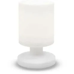 LUMISKY Lampe De Table Sans Fil LED LILY W26 Blanc Polyéthylène H26CM - Blanc