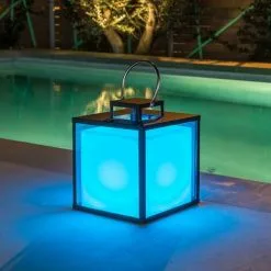 LUMISKY Lanterne Sans Fil LED HEAVY C23 Noir Métal H32CM - Noir -Lumisky Soldes Magasin 18263460 3