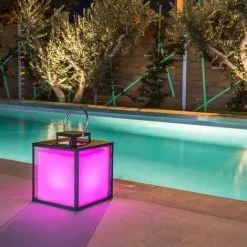 LUMISKY Lanterne Sans Fil LED HEAVY C23 Noir Métal H32CM - Noir -Lumisky Soldes Magasin 18263460 4