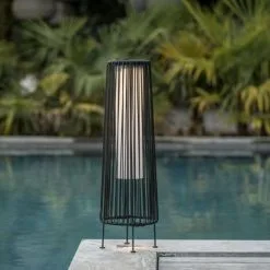 LUMISKY Lampe à Poser Solaire Décorative Poly Rotin Noir LED Blanc WILLY H49cm 7 LUMISKY Lampe à Poser Solaire Décorative Poly Rotin Noir LED Blanc WILLY H49cm -Lumisky Soldes Magasin 18263464 3