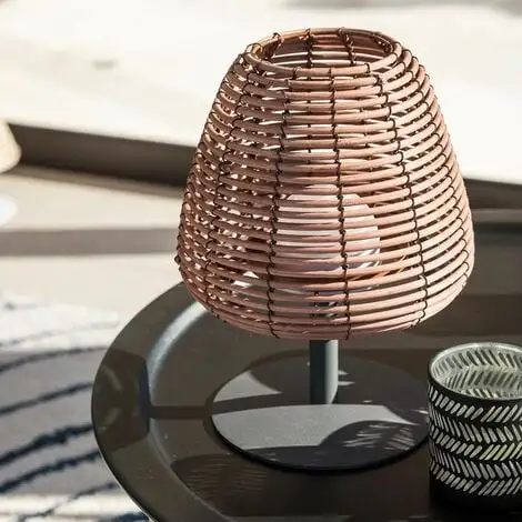 LUMISKY Lampe De Table Sans Fil En Rotin Naturel LED Blanc Chaud/blanc Dimmable BOHEME H25cm 5 LUMISKY Lampe De Table Sans Fil En Rotin Naturel LED Blanc Chaud/blanc Dimmable BOHEME H25cm – Image 5