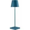 LUMISKY Lampe De Table Touch Sans Fil En Aluminium Bleu LED Blanc Dimmable KELLY BLUE H38cm
