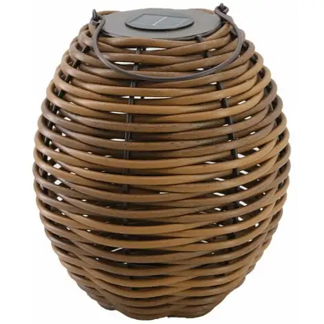 LUMISKY Lanterne Solaire Bohème RAFFY SOLAR Bois Foncé Polyrotin H33cm - Bois Foncé 1 LUMISKY Lanterne Solaire Bohème RAFFY SOLAR Bois Foncé Polyrotin H33cm - Bois Foncé