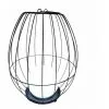 LUMISKY Lanterne Cage Sans Fil LED SUNSET W36 Noir Métal H38CM - Noir