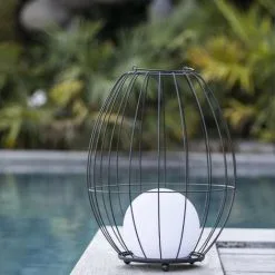 LUMISKY Lanterne Cage Sans Fil LED SUNSET W36 Noir Métal H38CM - Noir 8 LUMISKY Lanterne Cage Sans Fil LED SUNSET W36 Noir Métal H38CM - Noir -Lumisky Soldes Magasin 30330033 4