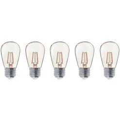 LUMISKY Lot De 5 Ampoules LED E27 1W PARTY BULB FILAMENT
