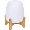 LUMISKY Lampe De Table Sans Fil Avec Support En Bois Dimmable PALMY H26cm LED Blanc/multicolore