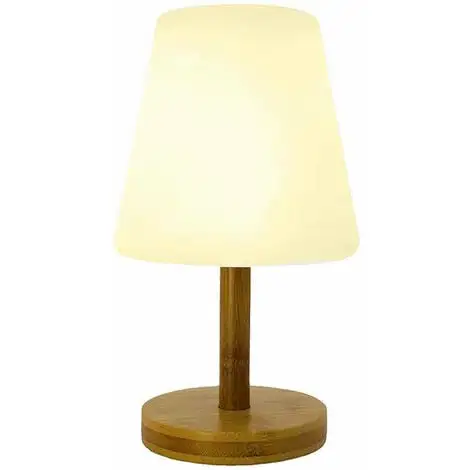 LUMISKY Lampe De Table Sans Fil Pied En Bambou Naturel LED Blanc Chaud/blanc Dimmable STANDY MINI WOOD H25cm 1 LUMISKY Lampe De Table Sans Fil Pied En Bambou Naturel LED Blanc Chaud/blanc Dimmable STANDY MINI WOOD H25cm