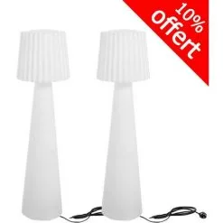 LUMISKY Lot De 2 Lampadaires Contemporains LADY W 150 Cm
