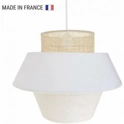 LUMISKY Abat-jour Intérieur CAROLINA Beige Coton D40CM - Beige