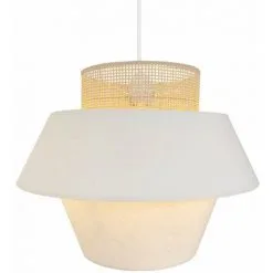 LUMISKY Abat-jour Intérieur CAROLINA Beige Coton D40CM - Beige -Lumisky Soldes Magasin 38469290 5