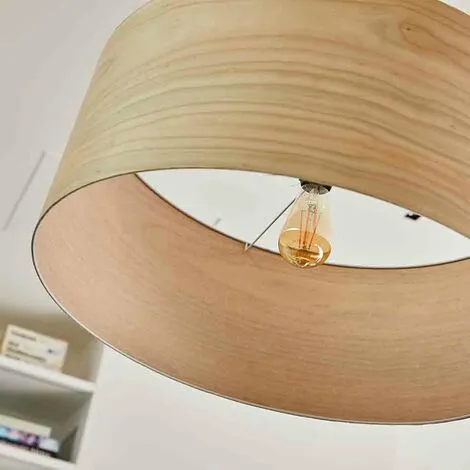 LUMISKY Abat-jour Intérieur MARGARIDA Bois Clair Bois Naturel D60CM - Bois Clair 2 LUMISKY Abat-jour Intérieur MARGARIDA Bois Clair Bois Naturel D60CM - Bois Clair – Image 2