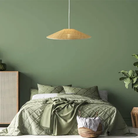 LUMISKY Abat-jour Intérieur HELENA Beige Fibre Naturelle D60CM - Beige 4 LUMISKY Abat-jour Intérieur HELENA Beige Fibre Naturelle D60CM - Beige – Image 4