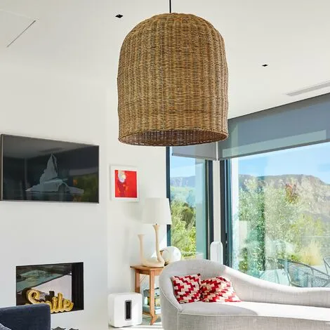 LUMISKY Abat Jour Int/ext GIACOMO INDOOR Beige Rotin D40CM - Beige 3 LUMISKY Abat Jour Int/ext GIACOMO INDOOR Beige Rotin D40CM - Beige – Image 3