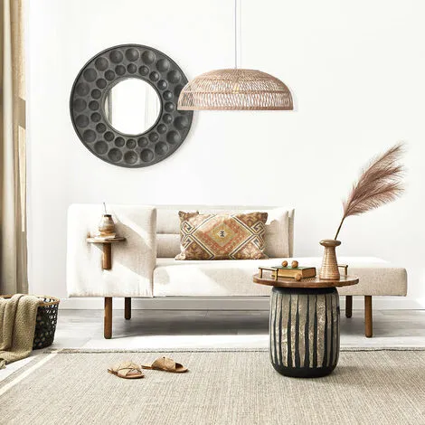 LUMISKY Suspension LUCIA NATURAL En Rotin Avec Monture électrique E27 60 Cm Diamètre 2 LUMISKY Suspension LUCIA NATURAL En Rotin Avec Monture électrique E27 60 Cm Diamètre – Image 2