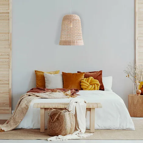 LUMISKY Suspension Intérieur AMAYA NATURAL Beige Rotin D38CM - Beige 2 LUMISKY Suspension Intérieur AMAYA NATURAL Beige Rotin D38CM - Beige – Image 2