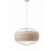 LUMISKY Suspension Intérieur VALENTINA WHITE Beige Rotin D55CM - Beige
