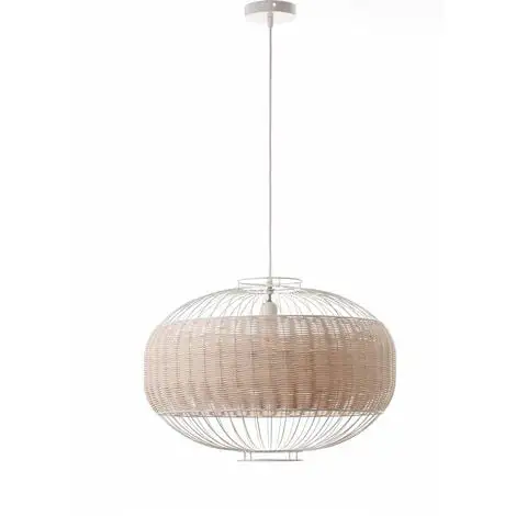 LUMISKY Suspension Intérieur VALENTINA WHITE Beige Rotin D55CM - Beige 1 LUMISKY Suspension Intérieur VALENTINA WHITE Beige Rotin D55CM - Beige