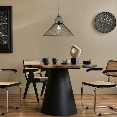 LUMISKY Suspension Intérieur ELVIRA D47 BLACK Noir Métal D47CM - Noir 2 LUMISKY Suspension Intérieur ELVIRA D47 BLACK Noir Métal D47CM - Noir – Image 2