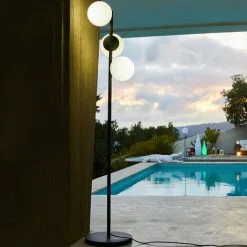 LUMISKY Lampadaire Filaire Pied Métal éclairage Puissant LED Blanc GLOBY TREE H175cm Culot E27 -Lumisky Soldes Magasin 46414581 5