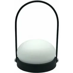 LUMISKY Lampe De Table Sans Fil LED Couleur Blanc Chaud DAY Noir Métal H22XL16CM - Noir