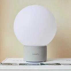 LUMISKY Lampe De Table Touch Pied En Béton Gris LED Blanc Chaud/dimmable TERRA CONCRETE H25cm -Lumisky Soldes Magasin 46678004 4