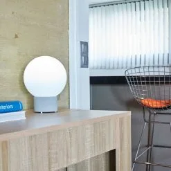 LUMISKY Lampe De Table Touch Pied En Béton Gris LED Blanc Chaud/dimmable TERRA CONCRETE H25cm -Lumisky Soldes Magasin 46678004 5