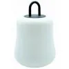 LUMISKY Lampe De Table Sans Fil Touch LED NAMI Blanc Polyéthylène H22CM - Blanc