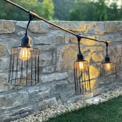 LUMISKY Guirlande Chapeau Métal NEMA LIGHT Noir Métal 6M 10xE27 - Noir -Lumisky Soldes Magasin 49862324 3