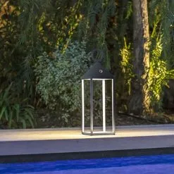 LUMISKY Lanterne Design Sans Fil LED NUNA BLACK Noir Aluminium H47CM - Noir -Lumisky Soldes Magasin 50985904 2