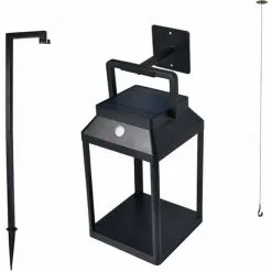 LUMISKY Lanterne LED En Métal Hybride Solaire Et Rechargeable Sur Secteur Avec Accessoires ALTEA H25cm -Lumisky Soldes Magasin 52556973 3