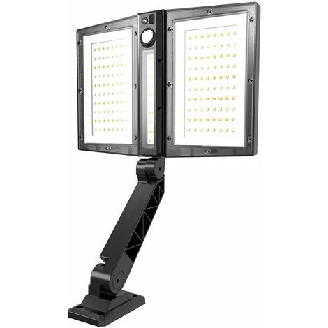 LUMISKY Spot Solaire 2 Têtes Noir éclairage Puissant LED Blanc CLIPPER BLACK 37cm Avec Détecteur De Mouvement Orientable 3 LUMISKY Spot Solaire 2 Têtes Noir éclairage Puissant LED Blanc CLIPPER BLACK 37cm Avec Détecteur De Mouvement Orientable – Image 3