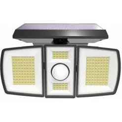 LUMISKY Projecteur Solaire éclairage Puissant 850 Lumens LED Blanc Froid ANDOVER Avec Détecteur De Mouvement