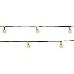 Guirlande Solaire FESTY WHITE - 5,80 M - 5 Lumens - LUMISKY - Noir