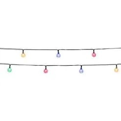 Guirlande Solaire FESTY COLORS - 5,80 M - 5 Lumens - LUMISKY - Noir