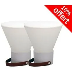 LUMISKY Lot De 2 Baladeuses Autonomes JOE CONIC