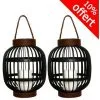 LUMISKY Lot De 2 Lanternes Lumineuses Solaires FIDJY