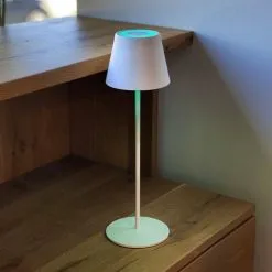 LUMISKY Lampe De Table Sans Fil LED KELLY RGB Blanc Aluminium H39CM - Blanc -Lumisky Soldes Magasin 68306365 3